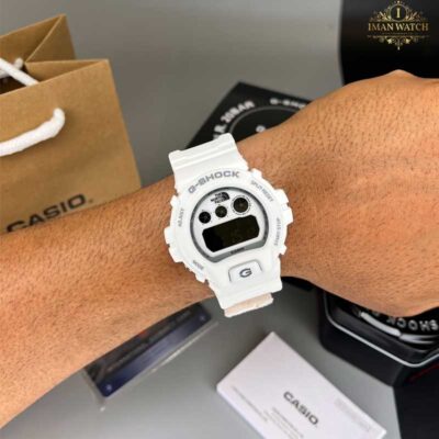 ساعت مچی کاسیو جیشاک مردانه سفید Casio G-Shock-DW6900