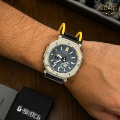 ساعت مچی کاسیو پروترک طوسی زرد Casio PRJ-B001B