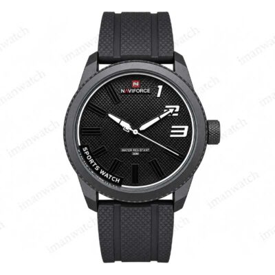 ساعت مردانه نیوی فورس فول مشکی NaviForce NF6202