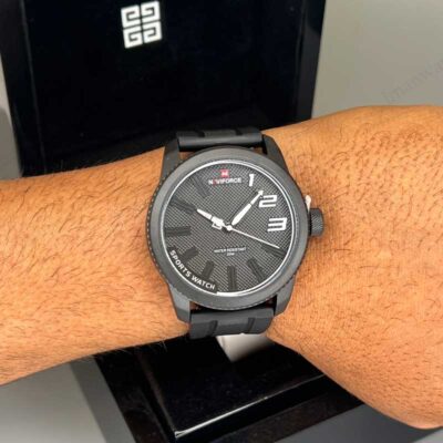 ساعت مردانه نیوی فورس فول مشکی NaviForce NF6202