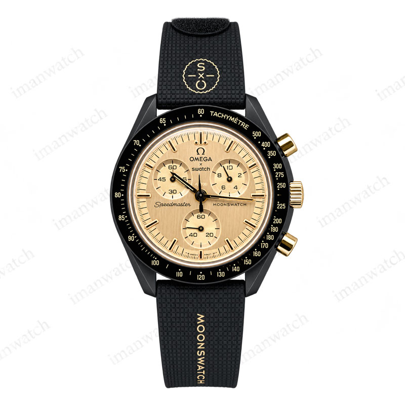 omegas1-1 ساعت مچی امگا سواچ مون شاین Omega Swatch Mission MOONSHINE
