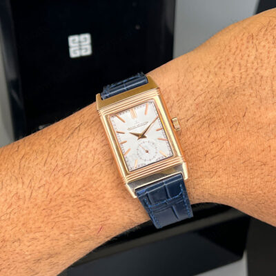 ساعت مچی مردانه ژژر لوکولتر رزگلد صفحه دوطرفه سفید Jaeger-LeCoultre
