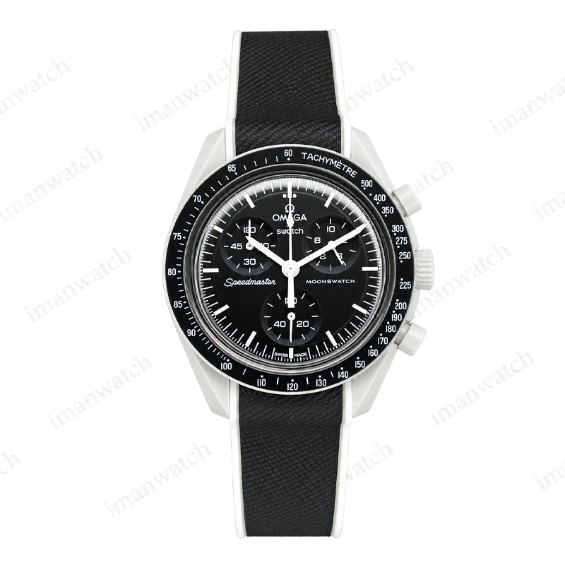 omegas2-2 ساعت مچی امگا سواچ مون شاین بند رابر طوسی Omega Swatch