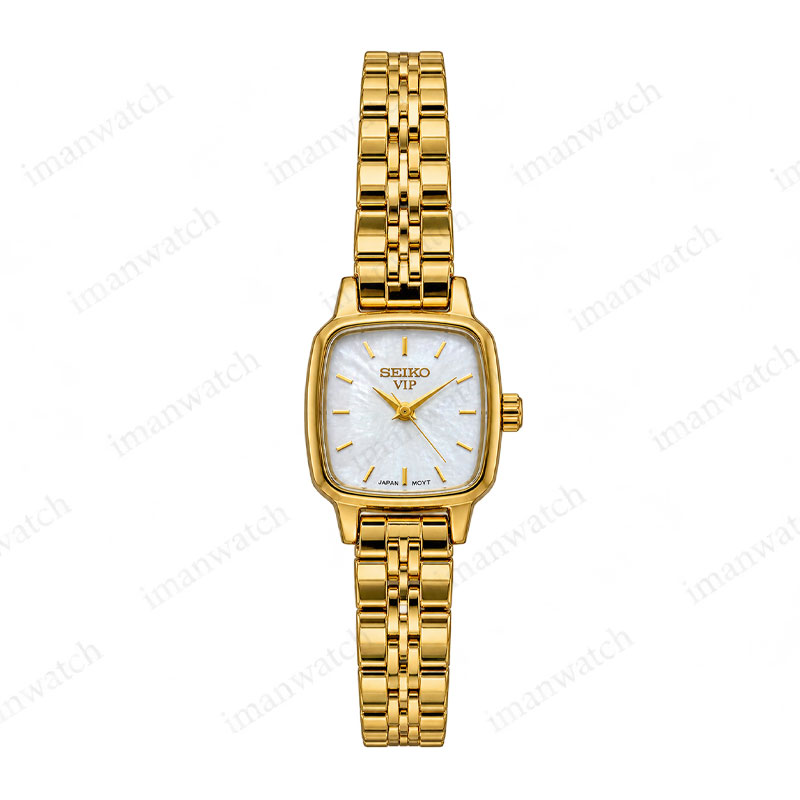 seiko5-1 ساعت مچی زنانه سیکو طلایی صفحه سفید Seiko 2523L
