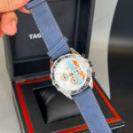 ساعت مچی مردانه تگ هویر فرمول یک صفحه آبی بند چرمی TAG Heuer Fomula 1
